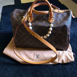 Louis Vuitton Brown and Tan Satchel